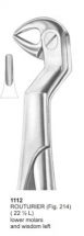  ROUTURIER (Fig. 214) ( 22 ½ L) lower molars and wisdom left 